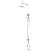Dual Shower Head Set High Pressure Rain Shower Round Handheld for Home Hotel Bathroom