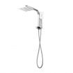 WELS Double Rain Shower Head Kit 8 Inch Square Handheld for Home Hotel Bathroom