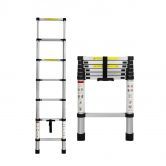 2M Telescopic Aluminium Multipurpose Ladder Extension Alloy Extendable Step
