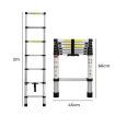 2M Telescopic Aluminium Multipurpose Ladder Extension Alloy Extendable Step