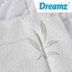 Dreamz Bamboo Pillowtop Mattress Topper Protector Waterproof Cool Cover Double