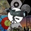 Spotting Scope Tripod Hunting Birding 25-75x70 Angled Waterproof Range Shooting Phone Adapter Target Stargazing Wildlife Viewing Nature Observation Monocular