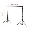 Pro.Studio Backdrop Stand Screen Photo Background Support Stand Kit 2x3m Type 1