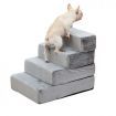 Pet Stairs 4 Steps Ramp Portable Adjustable Climbing Ladder Soft Washable XXL