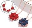 2021 New Luxury Alloy Enamel Stereoscopic Rose Flower Jewelry Gift Box Necklace Rings Earrings Gifts Boxes Pack Carrying Cases