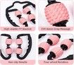 Foam Roller Massage Stick for Home Leg Muscle Relieve After Workout Exercise Self Massager Deep Tissue Facsia Pain Relieve (Black+Pink)