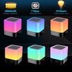 Touch Sensor Bedside Lamp Dimmable Warm Light Alarm Clock, MP3 Player, USB, AUX, Best Gift for Kids, Party, Outdoor, Bedroom,Camping