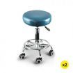 2x Levede Swivel Salon Barstool Hairdressing Stool Barber Chair Equipment Beauty
