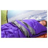 Micro Compact Design Thermal Sleeping Bag - Purple