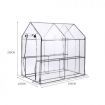 2 Tier Walk In Greenhouse Garden Shed PVC Cover Film Tunnel Green House Plant