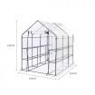 3 Tier Walk In Greenhouse Garden Shed PVC Cover Film Tunnel Green House Plant