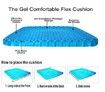 3D Breathable Chair Silicone Gel Cushion Latex Orthopedic Seat Pad Honeycomb Summer Cool For office?car seat