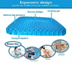 3D Breathable Chair Silicone Gel Cushion Latex Orthopedic Seat Pad Honeycomb Summer Cool For office?car seat