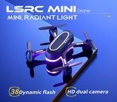 2021 Newest LSRC Rainbow Mini Drone 720P HD Dual Camera WIFI FPV Hight Hold One Key Return Quadcopter RC Dron Kid Gifts