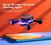 2021 Newest LSRC Rainbow Mini Drone 720P HD Dual Camera WIFI FPV Hight Hold One Key Return Quadcopter RC Dron Kid Gifts