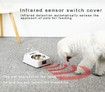 Automatic Pet Feeder with LCD Display, Pet Food Dispenser, Infrared Automatic Sensor Switch Cover, Moisture-proof Smart Bowl for Pet Cat and Dog (White)