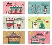 24PCS Christmas Cards Assorted Designs Fold size 10x15cm