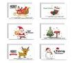 24PCS Christmas Cards Assorted Designs Fold size 10x15cm