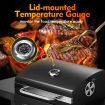 Steel Charcoal BBQ Grill Trolley Portable Cooking Grill Outdoor Barbecue Set for Picnic Patio Backyard Cooking