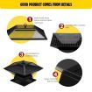 Portable Steel Fire Pit BBQ Grill Fireplace Smoker Outdoor Brazier Stove Patio Heater Square Shape