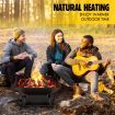 Portable Steel Fire Pit BBQ Grill Fireplace Smoker Outdoor Brazier Stove Patio Heater Square Shape