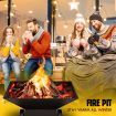 Portable Steel Fire Pit BBQ Grill Fireplace Smoker Outdoor Brazier Stove Patio Heater Square Shape