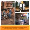 Portable Camping Stove Stainless Steel Wood Burning Outdoor Cooking Stove Cooker Picnic Emergency