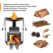 Portable Camping Stove Stainless Steel Wood Burning Outdoor Cooking Stove Cooker Picnic Emergency