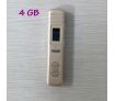 806 1.3" LCD Digital Voice Recorder w/ Built-in Speaker - Gold (4GB)