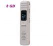 806 1.3" LCD Digital Voice Recorder w/ Built-in Speaker - White (8GB)