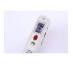 803 Portable 0.7" LCD Mini Rechargeable Digital Voice Recorder MP3 Player - White (4GB)
