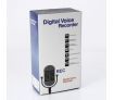 803 Portable 0.7" LCD Mini Rechargeable Digital Voice Recorder MP3 Player - White (4GB)