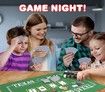 Gamie Texas Holdem Poker Game Set Includes Mat, 2 Card Decks, Chips, Chip Holder and Tin Storage Box Gift for Kids and Adults