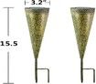 Metal Solar Pathway Lights Garden Outdoor,Waterproof Decorative Stakes for Walkway,,Yard,Lawn,Patio (2PCS)