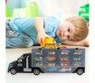 49pcs Double-sided Trailer Expandable Animal Dinosaur Transporter Simulation Container Trucks Construction