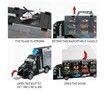 49pcs Double-sided Trailer Expandable Animal Dinosaur Transporter Simulation Container Trucks Construction