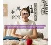 Head Mount Magnifier with LED Lights, Rechargeable Headset Magnifying Glasses Reading Aid