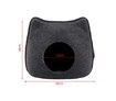Detachable Natural Felt Cat Bed, Breathable Pet Cave, Dark Gray, with Cushion, Pet Accessories