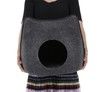 Detachable Natural Felt Cat Bed, Breathable Pet Cave, Dark Gray, with Cushion, Pet Accessories