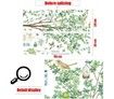 2PCS Self-Adhesive Plant Wall Murals ,DIY Wall Stickers with Green Trees 90x60cm