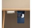 Adhesive Storage Box for Desk Drawer, for Office Pen Holder, Hidden Sorting Box, Kitchen Knife Fork Storage Tray Organizer,Blue,M
