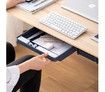 Adhesive Storage Box for Desk Drawer, for Office Pen Holder, Hidden Sorting Box, Kitchen Knife Fork Storage Tray Organizer,Blue,L