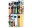 Set of 14 Flour and Sugar Canisters for Pantry Storage and Organization