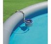 Flowclear Wall Mount Pool Surface Skimmer  Cleans Above Ground Pools  Attracts Floating Debris, Grey