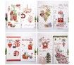 24PCS Christmas Cards Assorted Designs Fold size 12x21cm