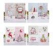 24PCS Christmas Cards Assorted Designs Fold size 12x21cm