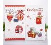 24PCS Christmas Cards Assorted Designs Fold size 12x21cm