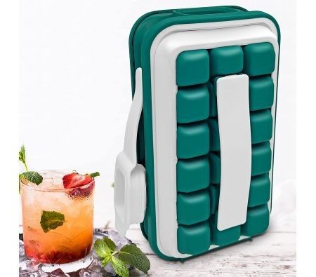 ICE BREAKER POP - The Sanitary Ice Tray for Freezer - Disassemble this Ice  Cube Tray With Lid for Easy Cleaning - ice cube maker makes 18 ice cubes 