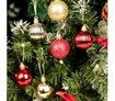 34pcs Christmas Tree Ornaments Set Shatterproof Holiday Ornaments Balls Color Red+Gold
