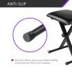 Melodic Keyboard Stand Stool Set Folding Piano Seat Adjustable Chair